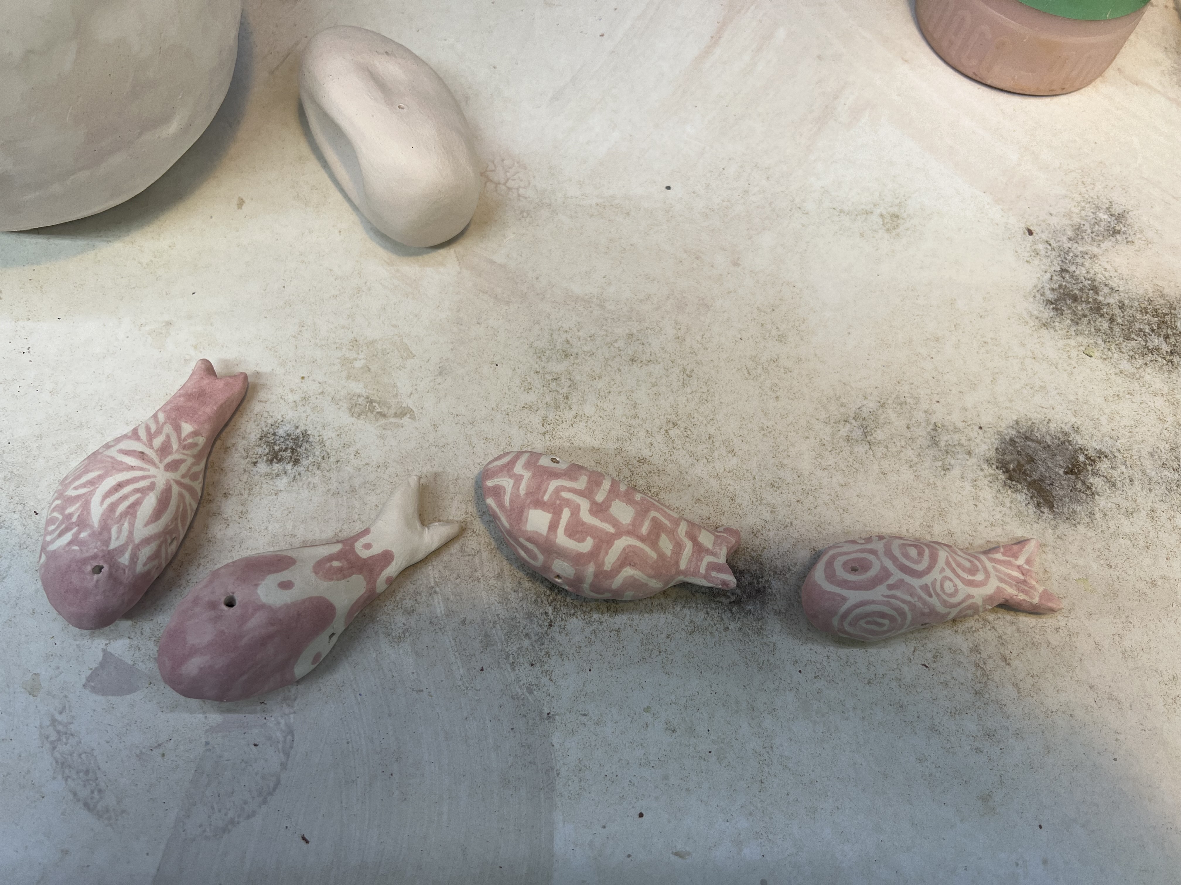 Glaze fired fish