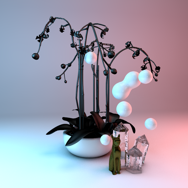 orchid (Blender render)