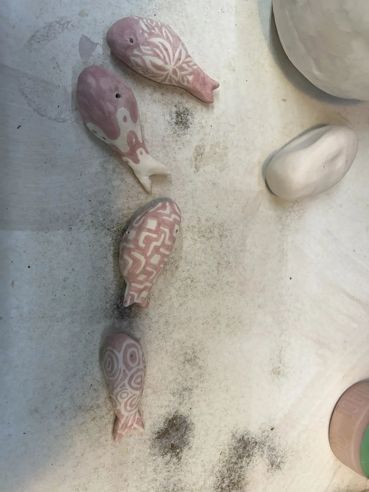 Glaze fired fish